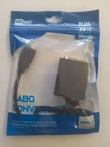 Conversor HDMI para VGA - Plug and Play - MB Tech