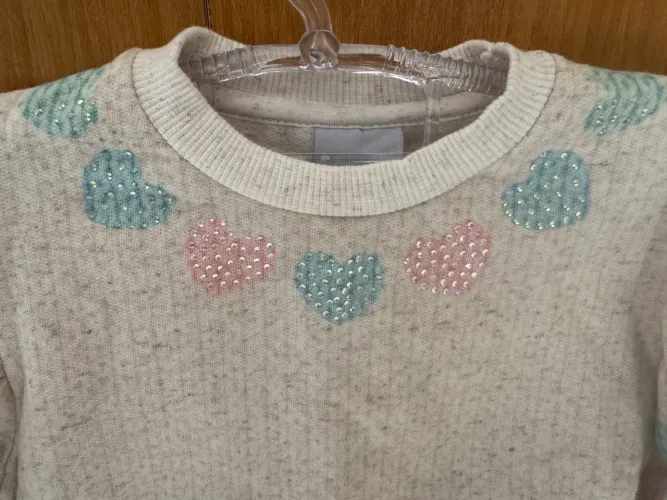 Conjunto de Frio Infantil com Detalhe de Corações
