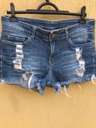 Short Jeans Em Destroyed Da Mixed