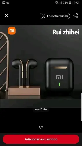 Fone de ouvido Xiaomi Rui Zhihei Preto