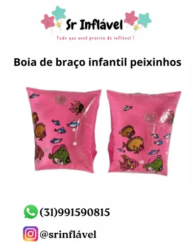 Bóia de braço infantil peixinhos - NOVA 