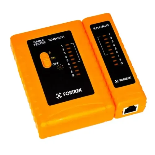 Testador de Cabos RJ11 / RJ45 - Fortrek