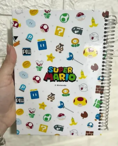 Personalização Caderno Super Mario Bros - com Spiral