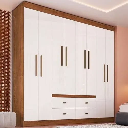 Guarda Roupa Casal 8 Portas 4 Gavetas 100% MDF DIVIDIMOS EM ATÉ 10X SEM JUROS