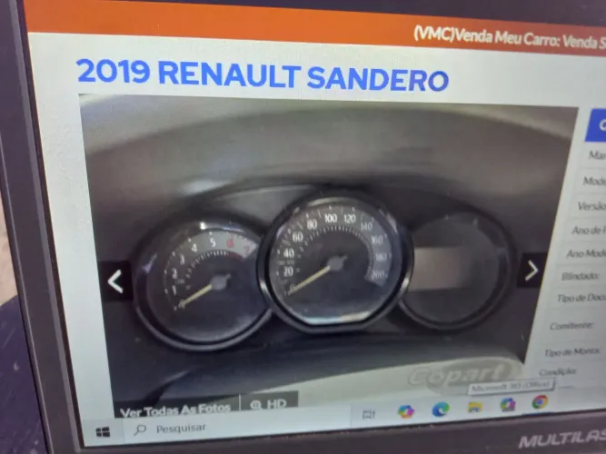 Sucata do Sandero stepway 2018 9 1.6 ,todos com as peças originais 