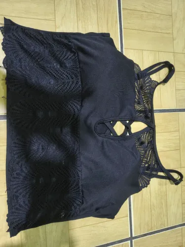 Cropped rendado plus size