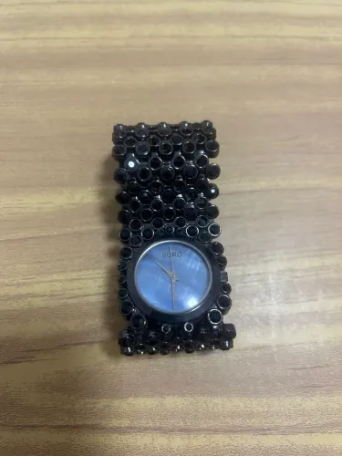 Relógio Euro Feminino Preto Detalhado