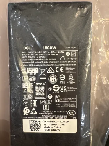 Carregador Dell 180W Original - LA180PM180 (19.5V 9.23A)