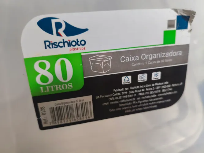 Caixa para guardar utensílios 
