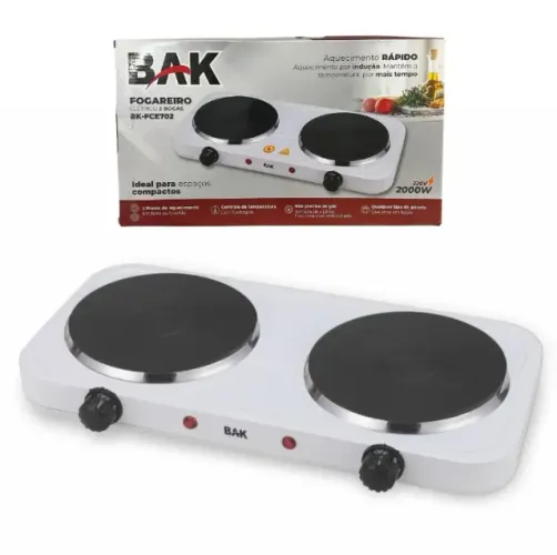 FOGAREIRO ELETRICO 2 BOCAS COOKTOP FOGÃO ELETRICO