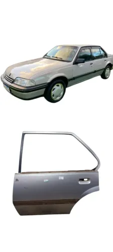 Porta Traseira Esquerda Chevrolet Monza Tubarão Gl 1995 Orig Traseira Esquerda Cinza