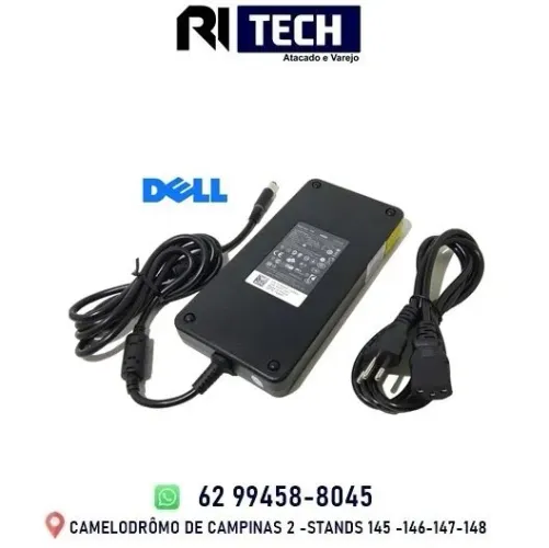 Fonte Carregador para Notebook Dell 19.5v 12,3a 240W Pino 7.4x5.0