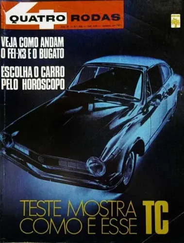 Revista Quatro Rodas - Teste VW Karmann Ghia TC 1971