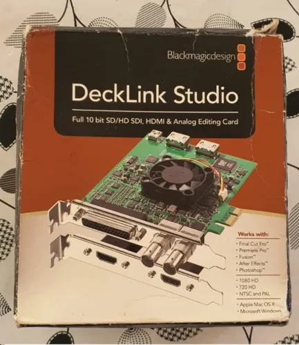 Vendo Placa de Captura Blackmagic DeckLink Studio 2 SDI na Caixa Completa!
