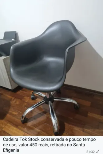 Cadeira Tok Stock Preta - Ótimo estado!