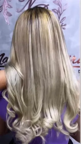 Mega hair mesclado costurado