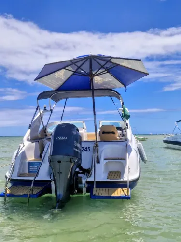 210mil vendo ecomariner 25 pés motor 200 Yamaha 4t 2022 750h 