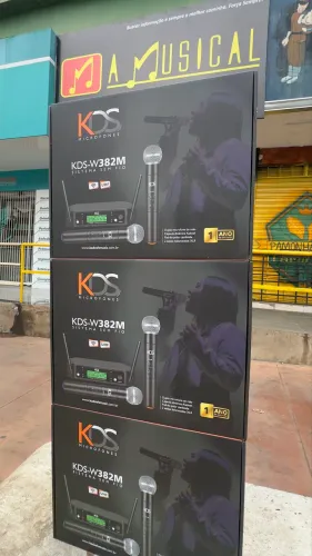 Microfone sem fio Kadosh KDS-W382M