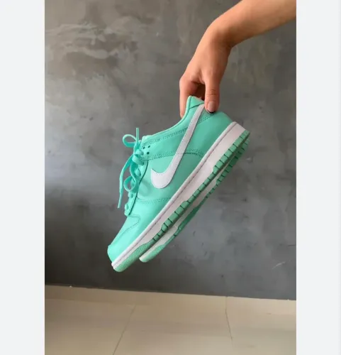 Nike dunk low original verde água 