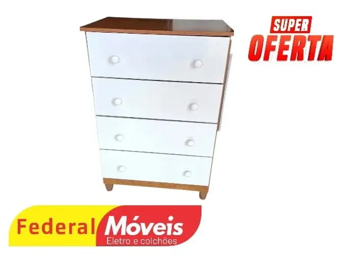 COMODA BRANCA 4 GAVETAS SUPER OFERTA (ENTRE EM CONTATO)