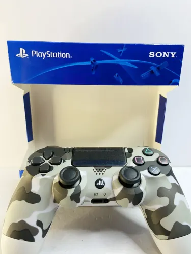 Controle de ps4 cinza camuflado an1