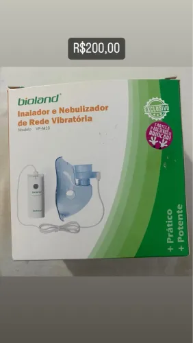 Nebulizador/inalador de Ar comprimido NOVO R$200,00