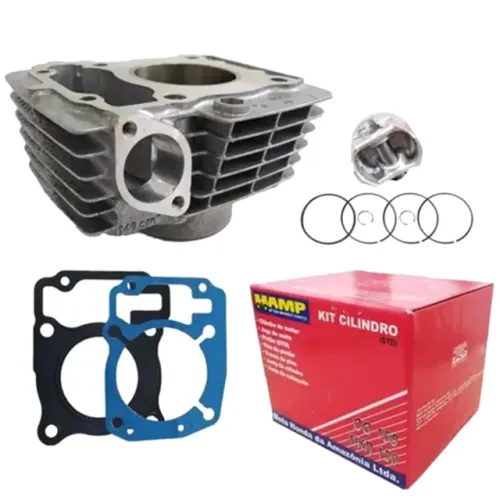 Kit Cilindro Motor - Hamp CG NXR 150 Titan Fan 150 Bros - Original Honda - H0615-KRM-C00