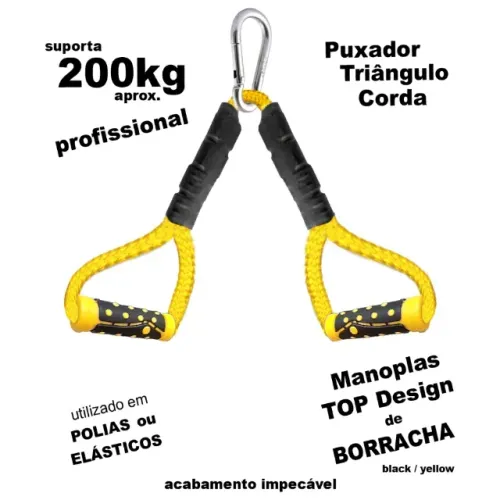 Remada Triângulo com Corda Fit Suspension | Remada na Polia | Academia ou Casa | 200kg