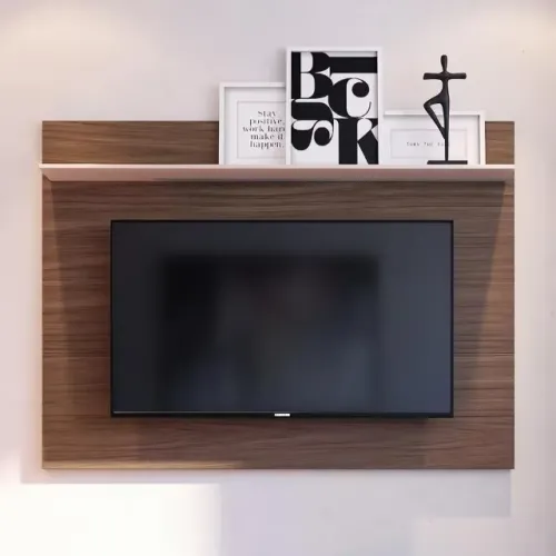 Painel Compacto Para Quarto Maia Noce Milano Off White - Montagem Grátis 
