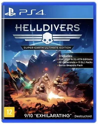 Helldivers Edição Final Super-earth Ps4 Mídia Física