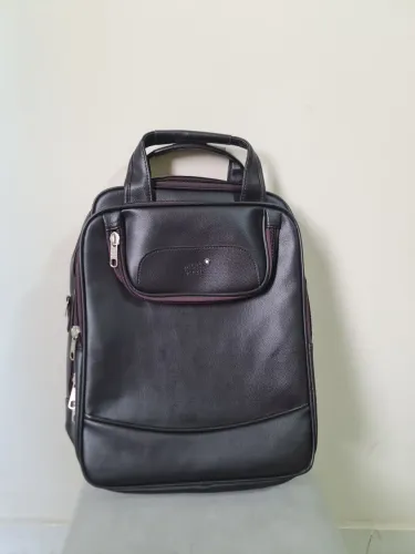 Mochila Masculina Preta Montblanc executiva 
