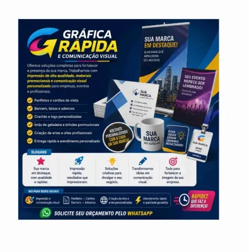 Gráfica rapida e comunicação visual ! Destaque sua empresa