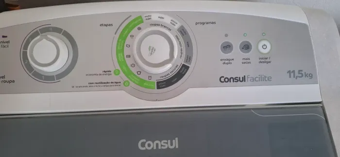 Lava roupa Cônsul 11.5kg aceito cartão 3 X sem juros