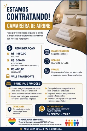 Camareira de Airbnb
