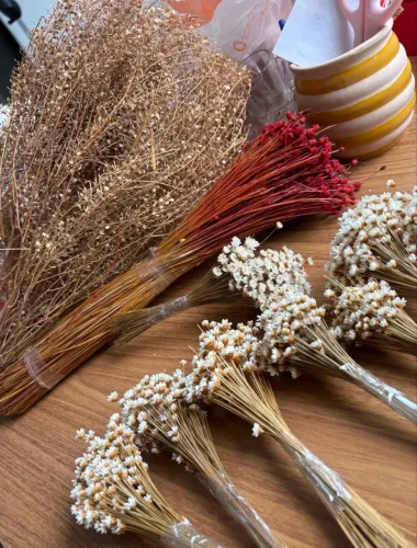 kit flores secas decorativas