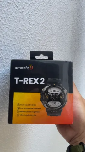 Amazfit T-Rex 2 Novo Lacrado - GPS Dual Band / Bateria 24 Dias / Resistência Militar