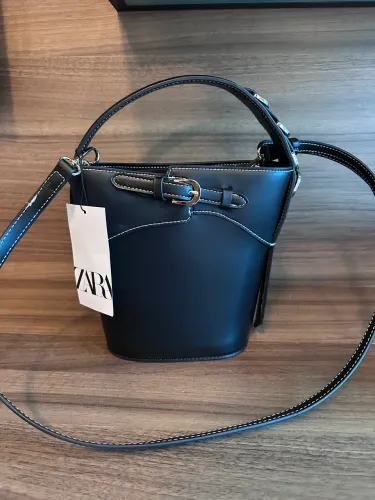 Bolsa Zara Bucket Preta