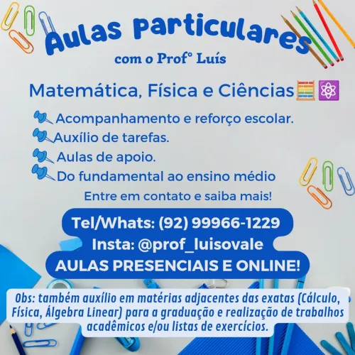 Reforço de Matemática e Física