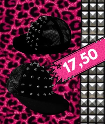 Boné com espikes