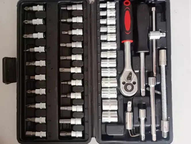 Kit Completo 46 Peças - Ideal Para Mecânicos e Hobby