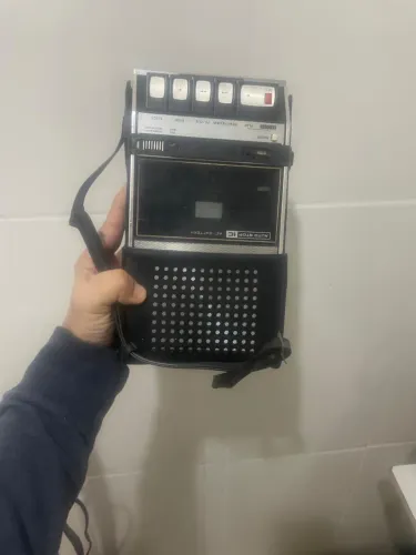 gravador e reprodutor de fita cassete portátil vintage
