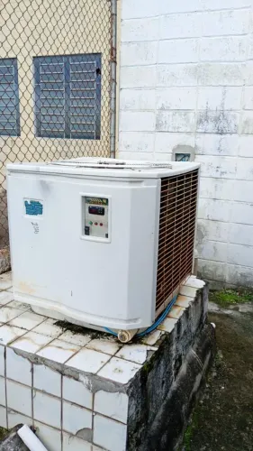 Trocador de calor para piscina até 100 mil litros chega até 37ºgraus 