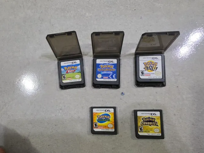 Coleção Pokémon Nintendo DS Original - 5 Jogos