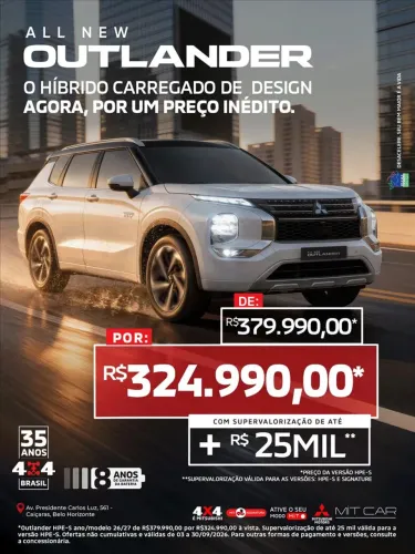 Mitsubishi Outlander HPE-S 2.4 4X4 AUT (híbrido) 2026