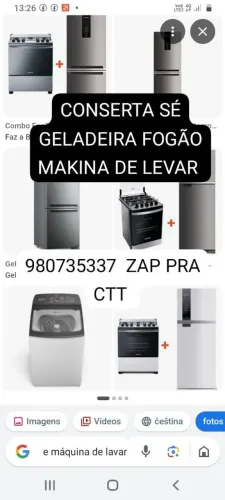 REFRITEC. CONSERTA SÉ GELADEIRA FOGÃO MAKINA DE LEVAR
