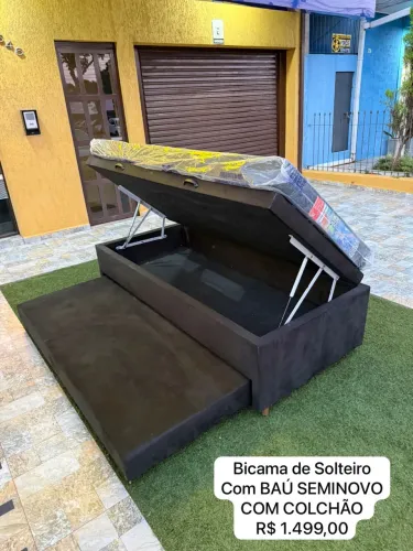 Bicama de Solteiro com colchão - ENTREGAMOS! Melhor que beliche