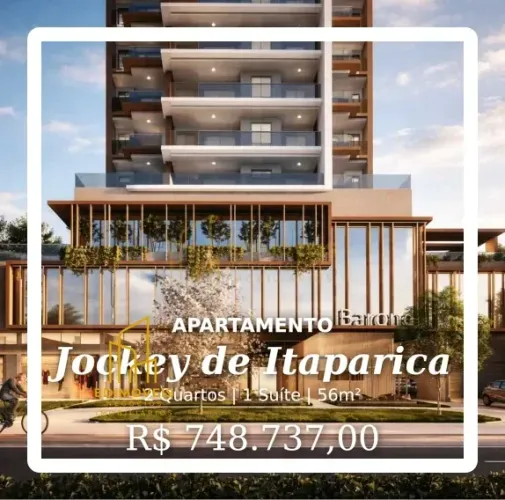 Linda Oportunidade no Jockey de Itaparica Apartamento com 1 Vaga