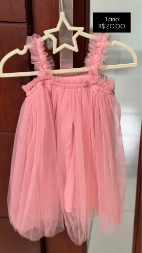Vestido tule rosa