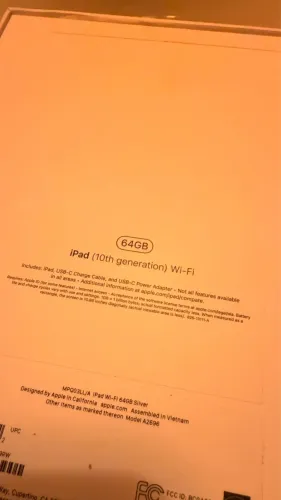 Título: iPad 10ª Geração 64GB Wi-Fi + Apple Pencil - Estado de Novo