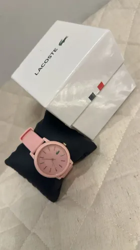 Relógio Lacoste 12.12 original - cor rosa (nunca usado)